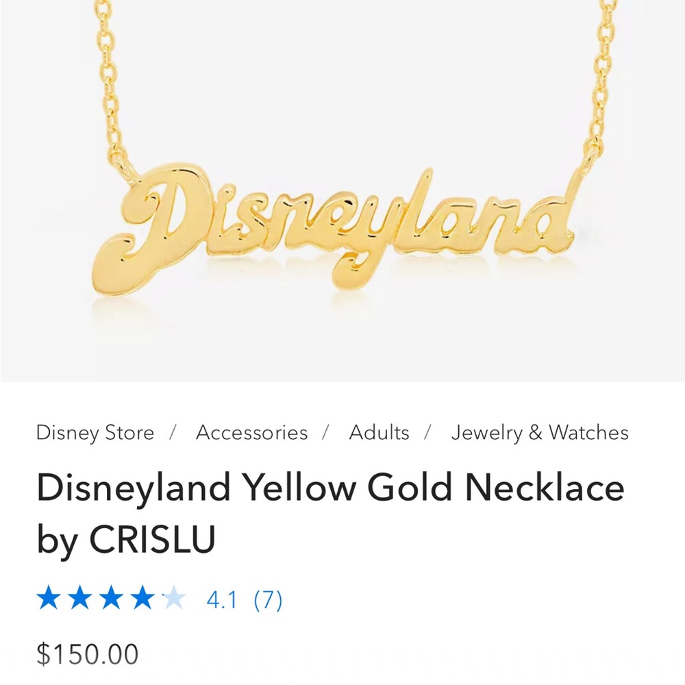 Crislu Disneyland necklace